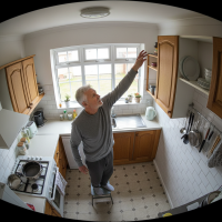 Realistic Elderly 024 Caution